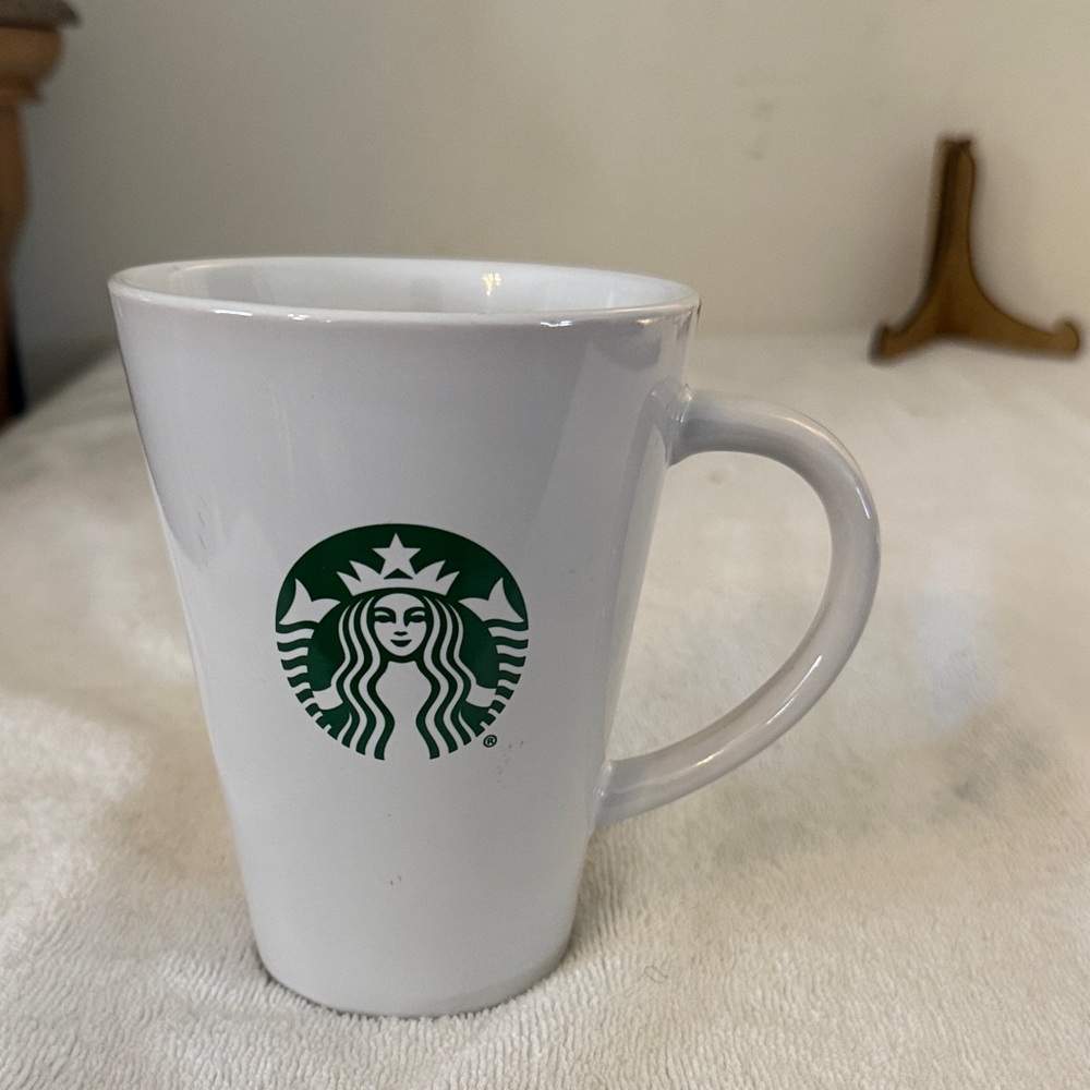 Starbucks White Ceramic Mug with Green Siren Logo